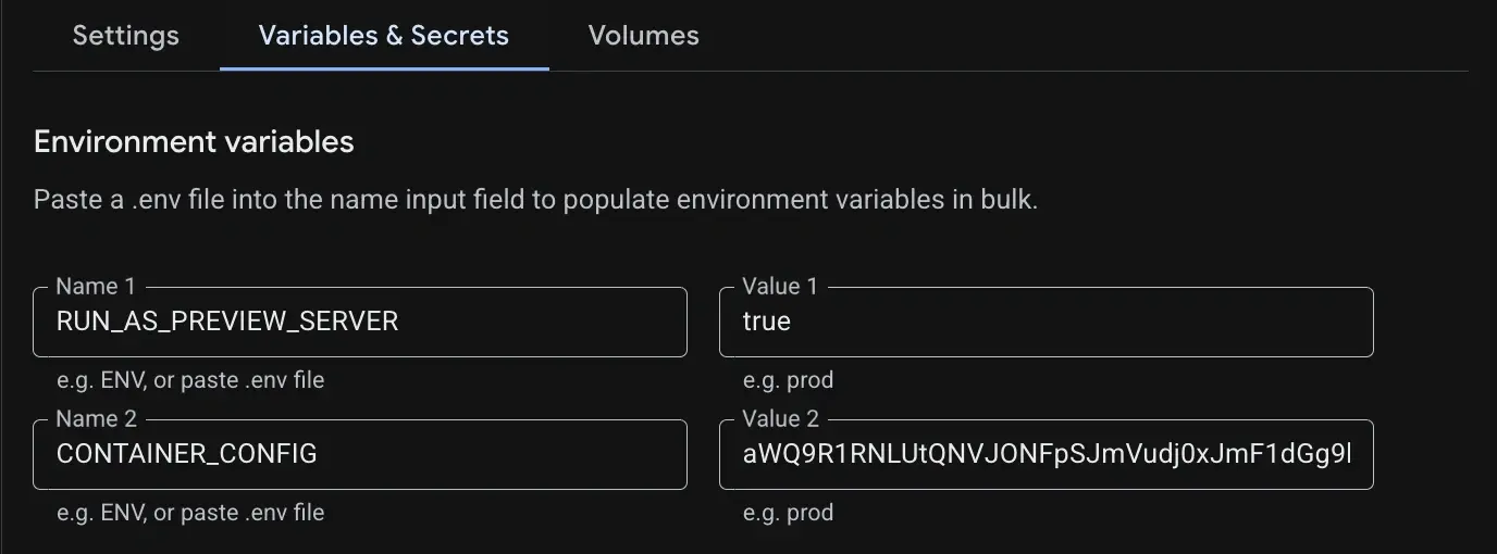 Configuring the Tag Manager container