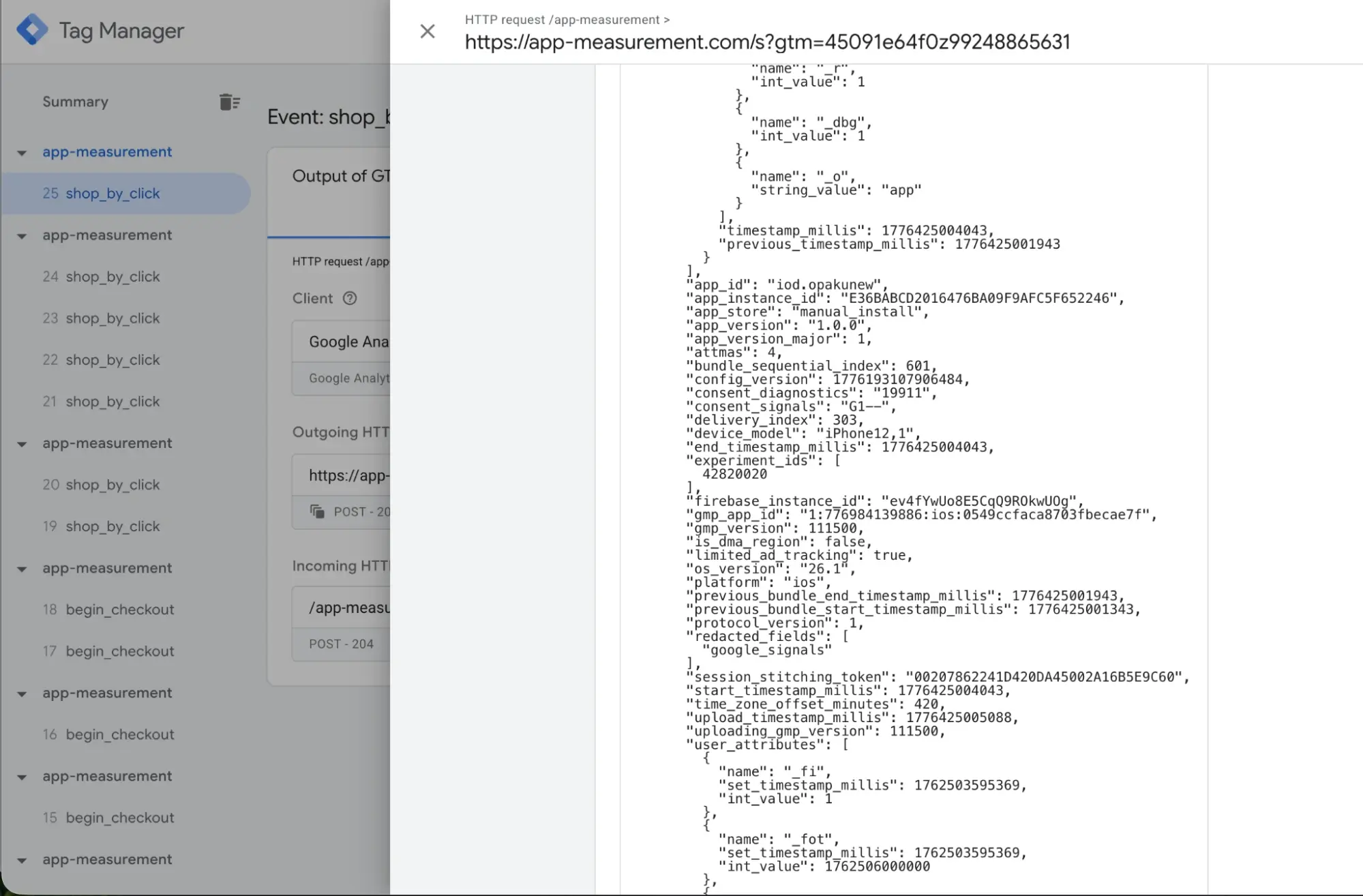 Configuring the Tag Manager container